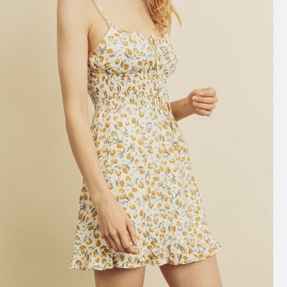 Bohme Floral Spaghetti Strap Dress - Picture 1 of 12